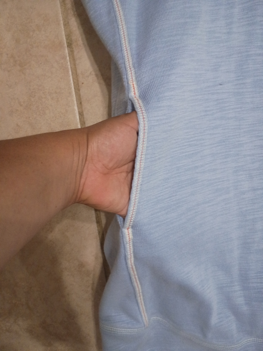 Tommy Bahama Light Blue Half-Zip Pullover - Picture 5 of 11